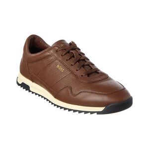 Hugo Boss Zayn Leather Sneaker, Brown